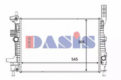 AKS DASIS 090128n -  Радиатор, охлаждение двигателя